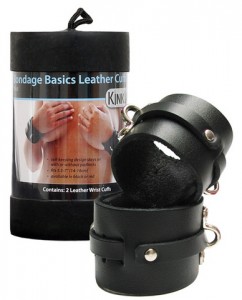 Bondage Basics Leather Cuffs