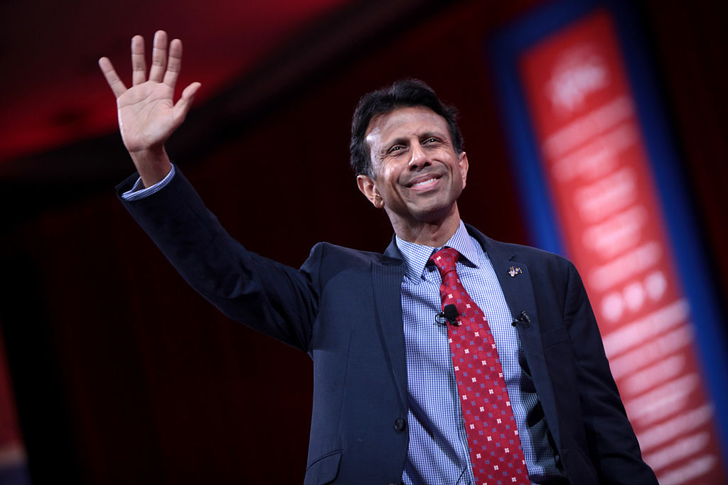English: Bobby Jindal speaking at the Conservative Political Action Conference in Washington, DC. February 26, 2015. (Wikimedia Commons / Gage Skidmore)